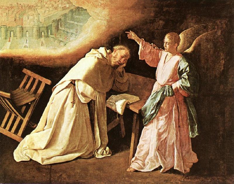 ZURBARAN  Francisco de The Vision of St Peter of Nolasco oil painting image